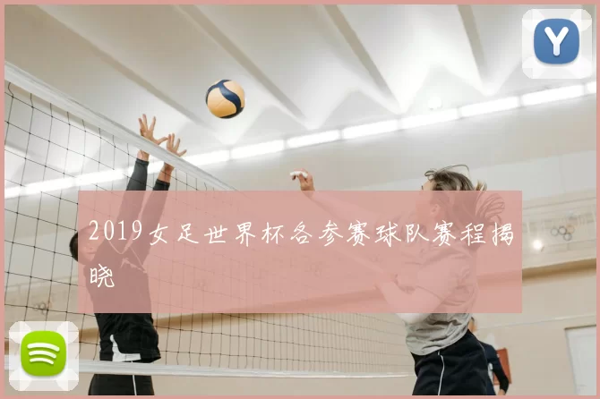 2019女足世界杯各参赛球队赛程揭晓