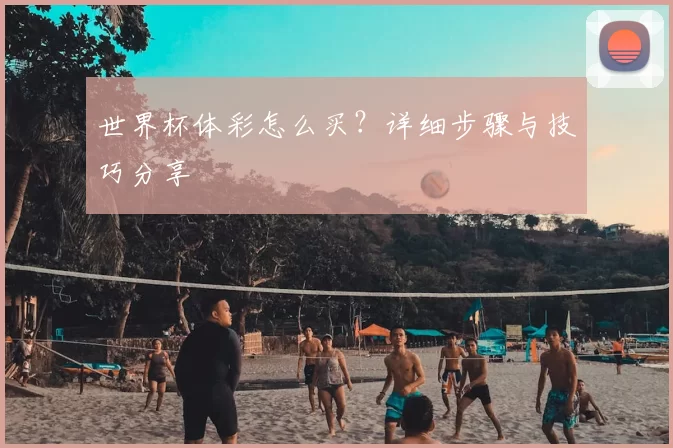 世界杯体彩怎么买?详细步骤与技巧分享