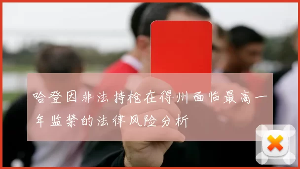 哈登因非法持枪在得州面临最高一年监禁的法律风险分析